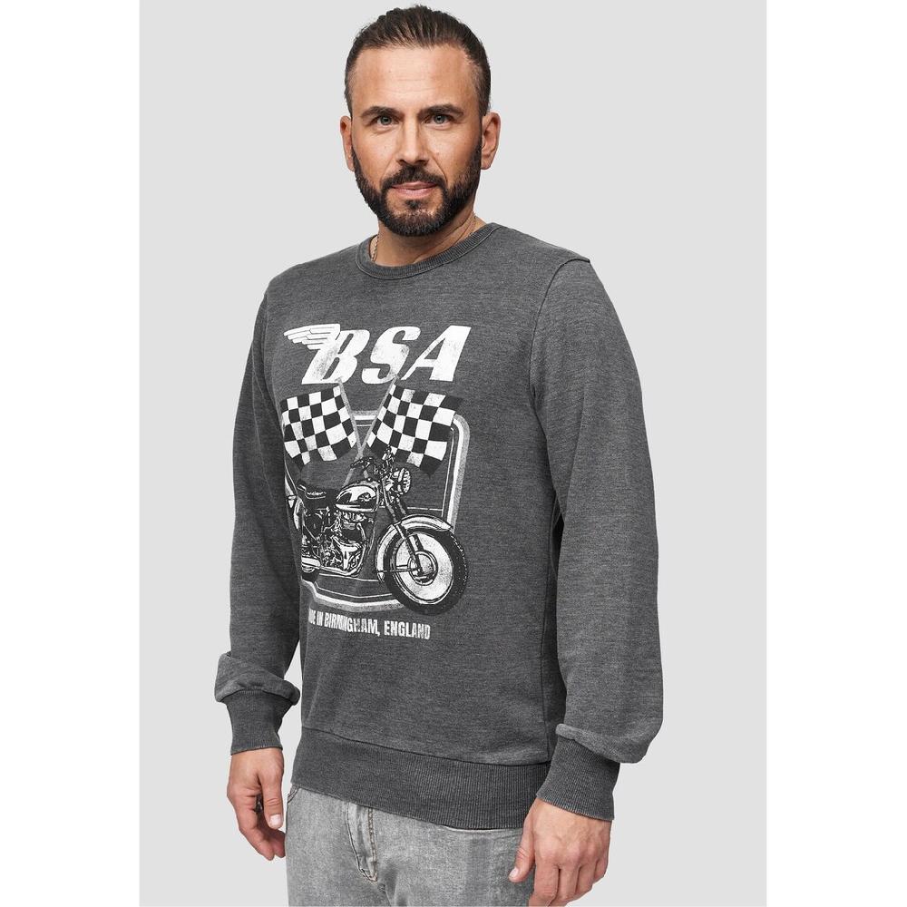 Recovered Sweatshirt »BritishMotor Flag Charcoal Vintage« Mit Coolem Print Im Vintage-Stil ▷ Bestellen