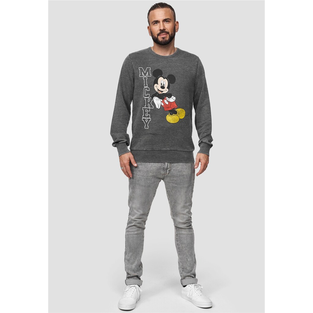Recovered Sweatshirt »Disney Mickey Leaning« (1 Tlg.) Mit Niedlichem Frontprint