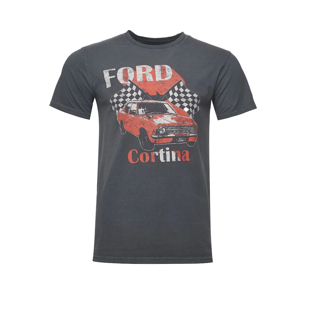 Recovered T-Shirt »Ford Vintage Cortina« Mit Frontprint Im Vintage-Design