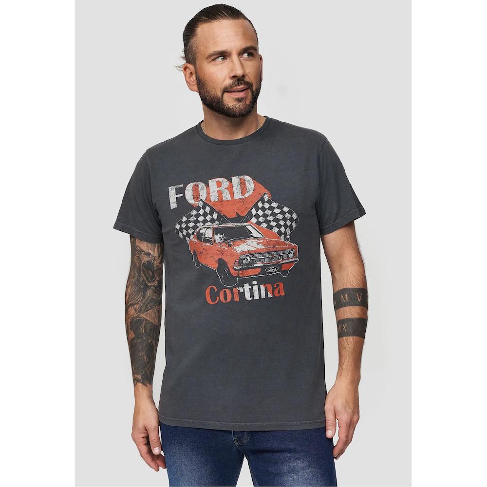 Recovered T-Shirt »Ford Vintage Cortina« mit Frontprint im Vintage-Design