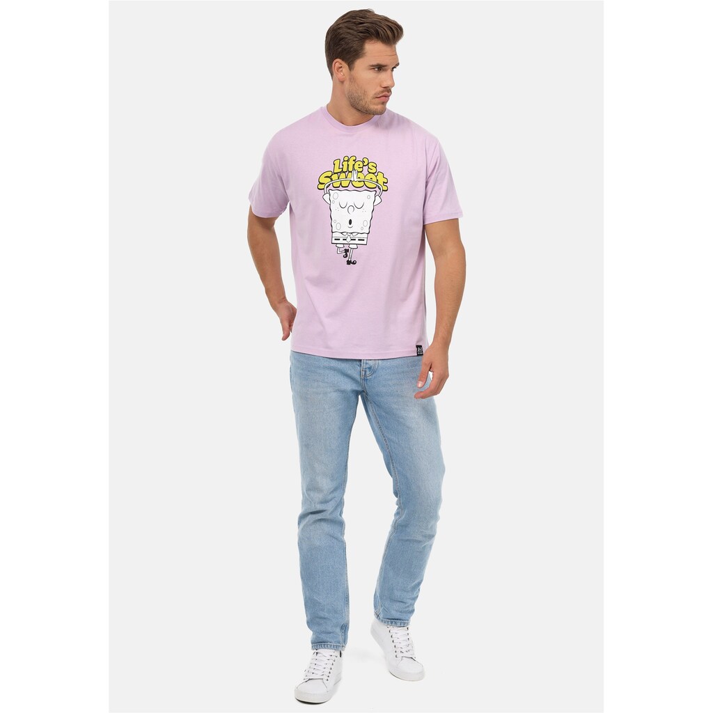 Recovered T-Shirt »SpongeBob Lifes Sweet Relaxed« (1 Tlg.) Im Lockeren Schnitt