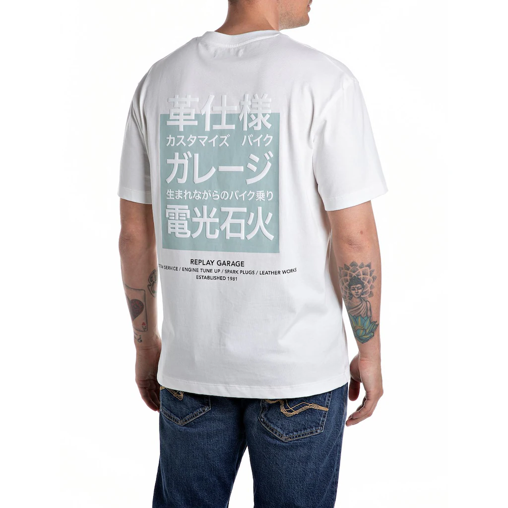 Replay T-Shirt Mit Großem Backprint ▷ Bestellen