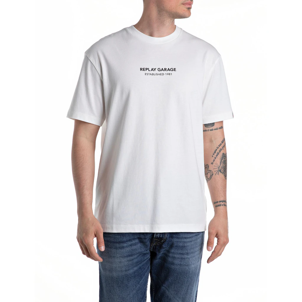 Replay T-Shirt mit großem Backprint ▷ bestellen