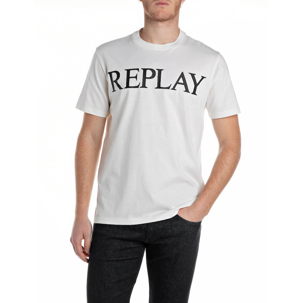 Replay T-Shirt Mit Logo-Frontprint ▷ Kaufen