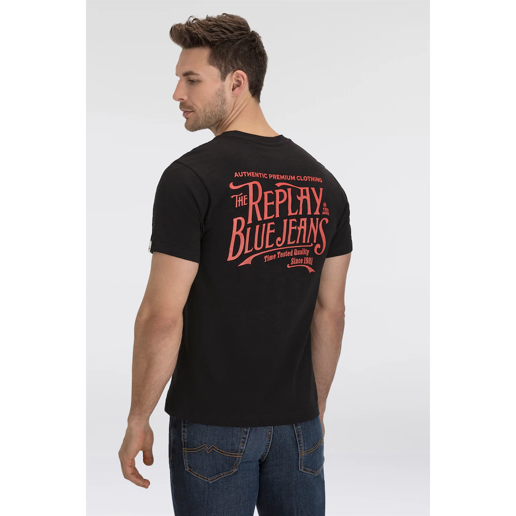 Replay T-Shirt Mit Rückenprint ▷ Für
