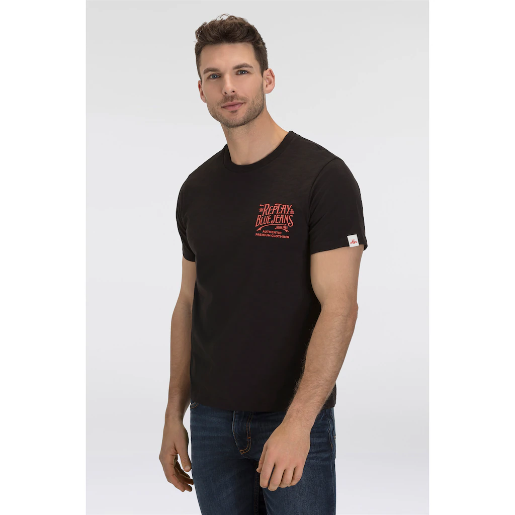 Replay T-Shirt mit Rückenprint ▷ für