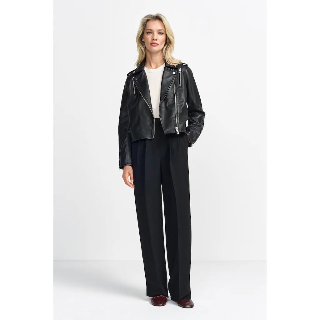 RICHROYAL Bügelfaltenhose Mit Markenlabel über Der Tasche