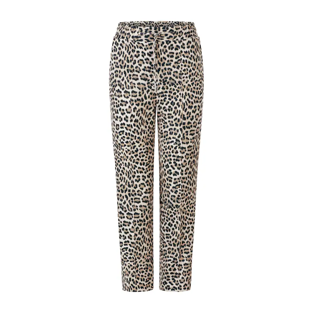 RICHROYAL Bundfaltenhose Mit Leo-Print