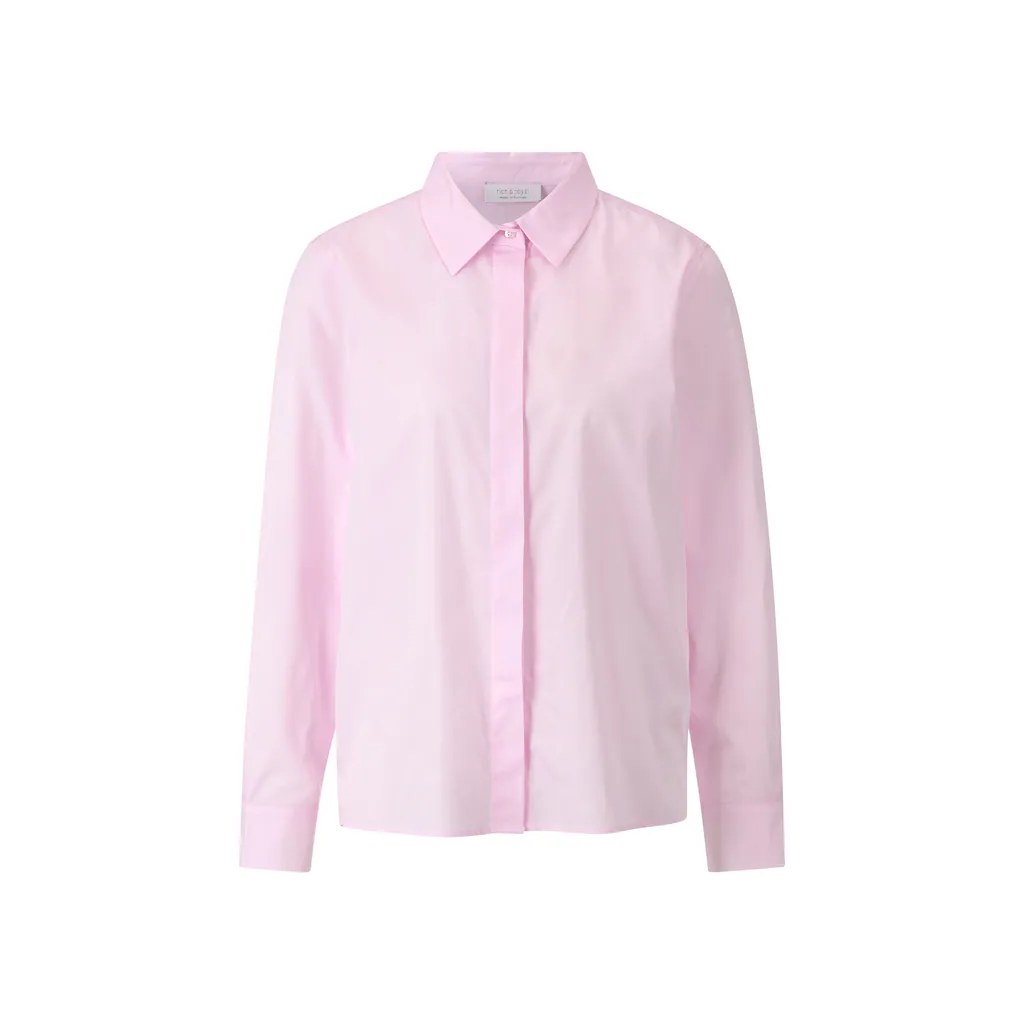 RICHROYAL Klassische Bluse Mit Markenlabel Am Rücken