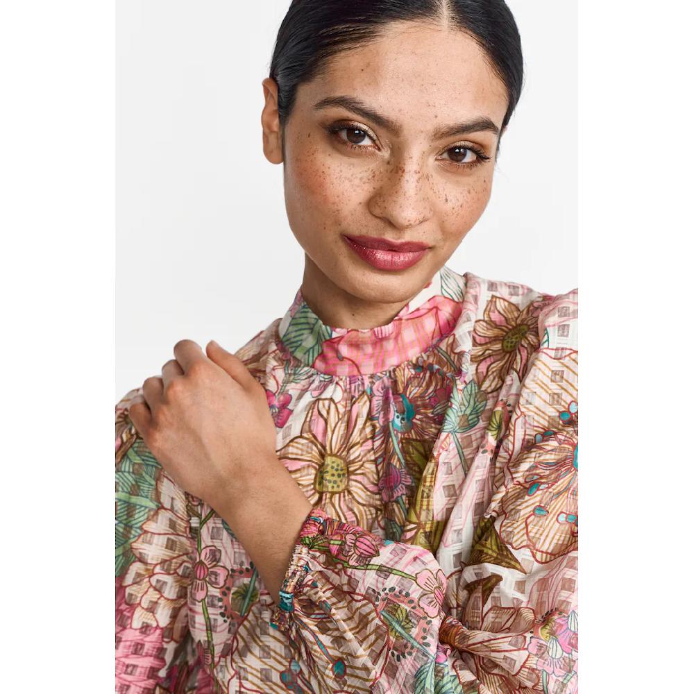 RICHROYAL Klassische Bluse Mit Rundhalsausschnitt