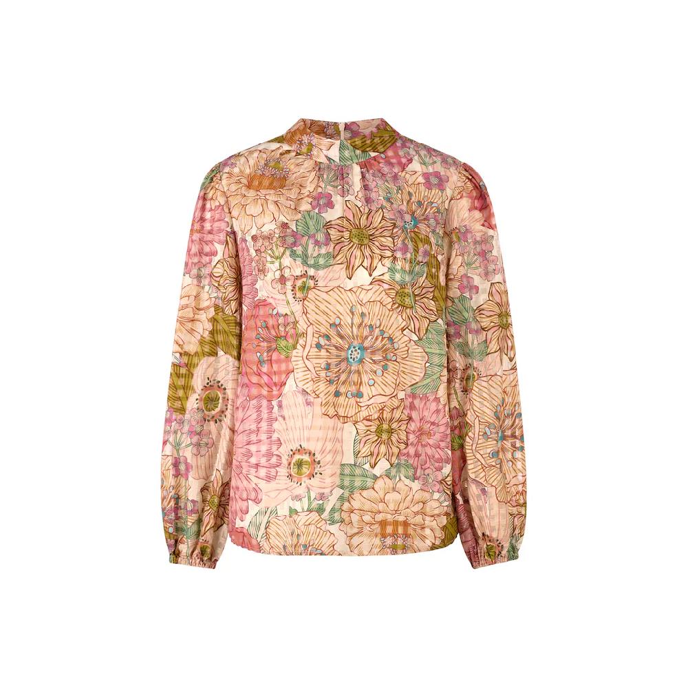 RICHROYAL Klassische Bluse Mit Rundhalsausschnitt