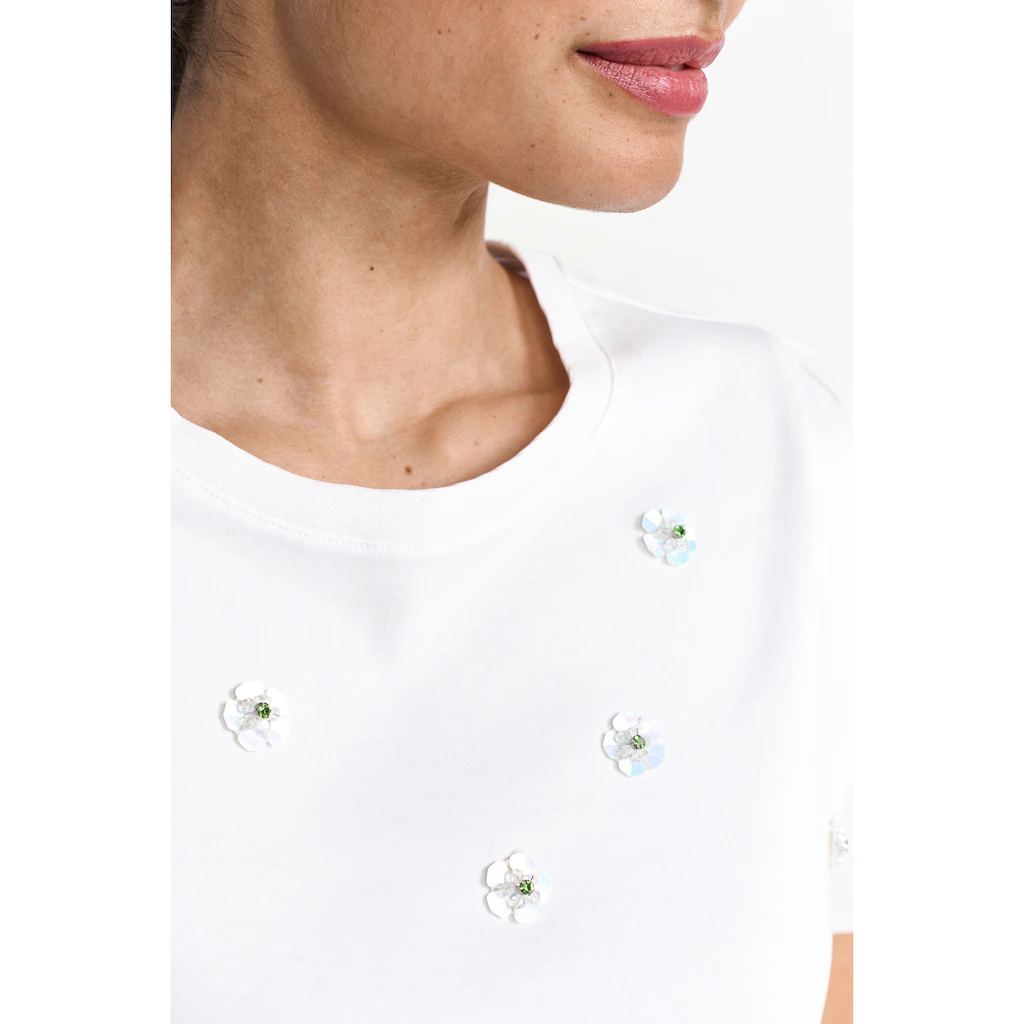 RICHROYAL Kurzarmshirt Mit Rundhalsausschnitt