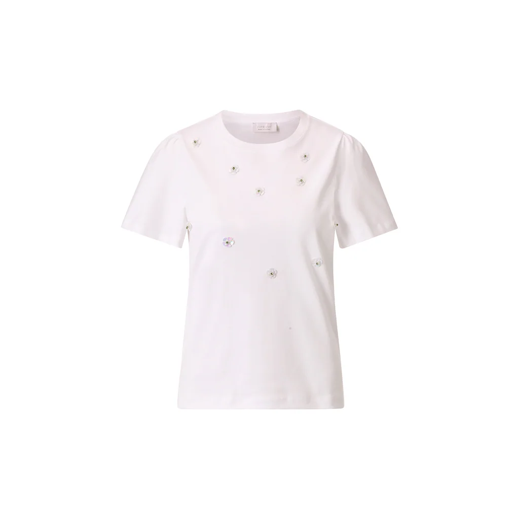 RICHROYAL Kurzarmshirt Mit Rundhalsausschnitt