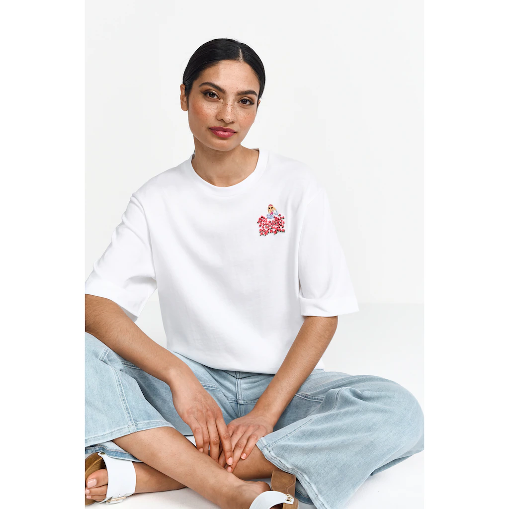 RICHROYAL Kurzarmshirt Mit Rundhalsausschnitt