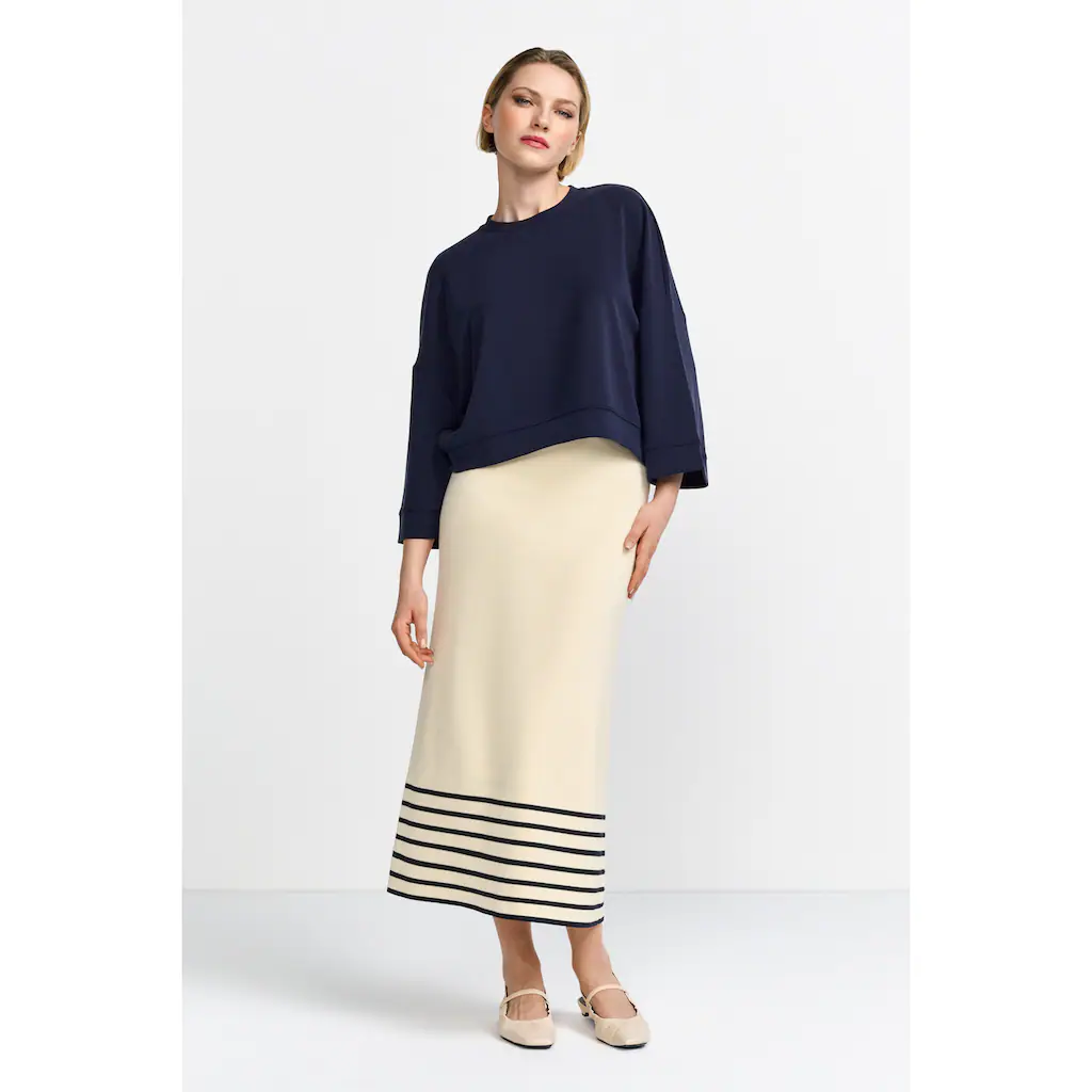RICHROYAL Kurzarmshirt »Tencel Peached Shirt« Modische Kurzarmsweatshirt