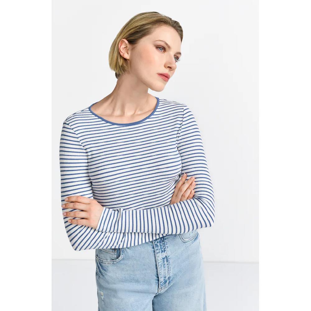 RICHROYAL Langarmshirt Mit Markenlabel am Rücken