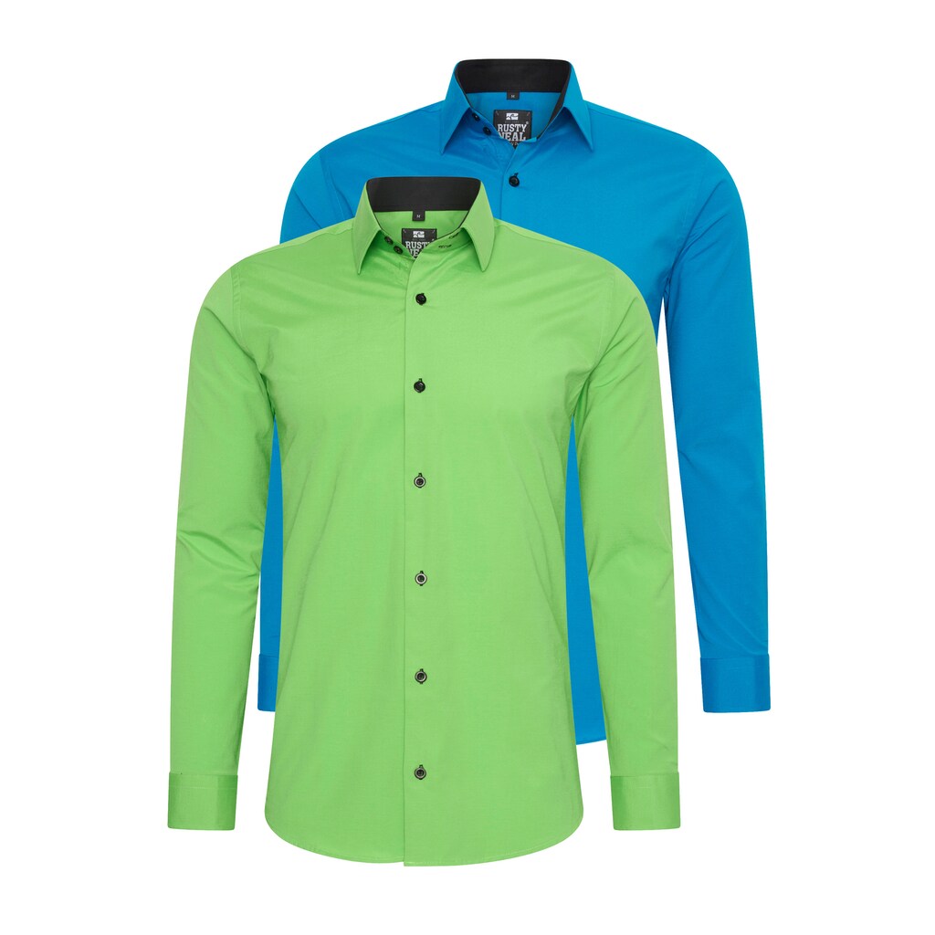 Rusty Neal Langarmhemd im Slim-Fit geschnitten ▷ bestellen