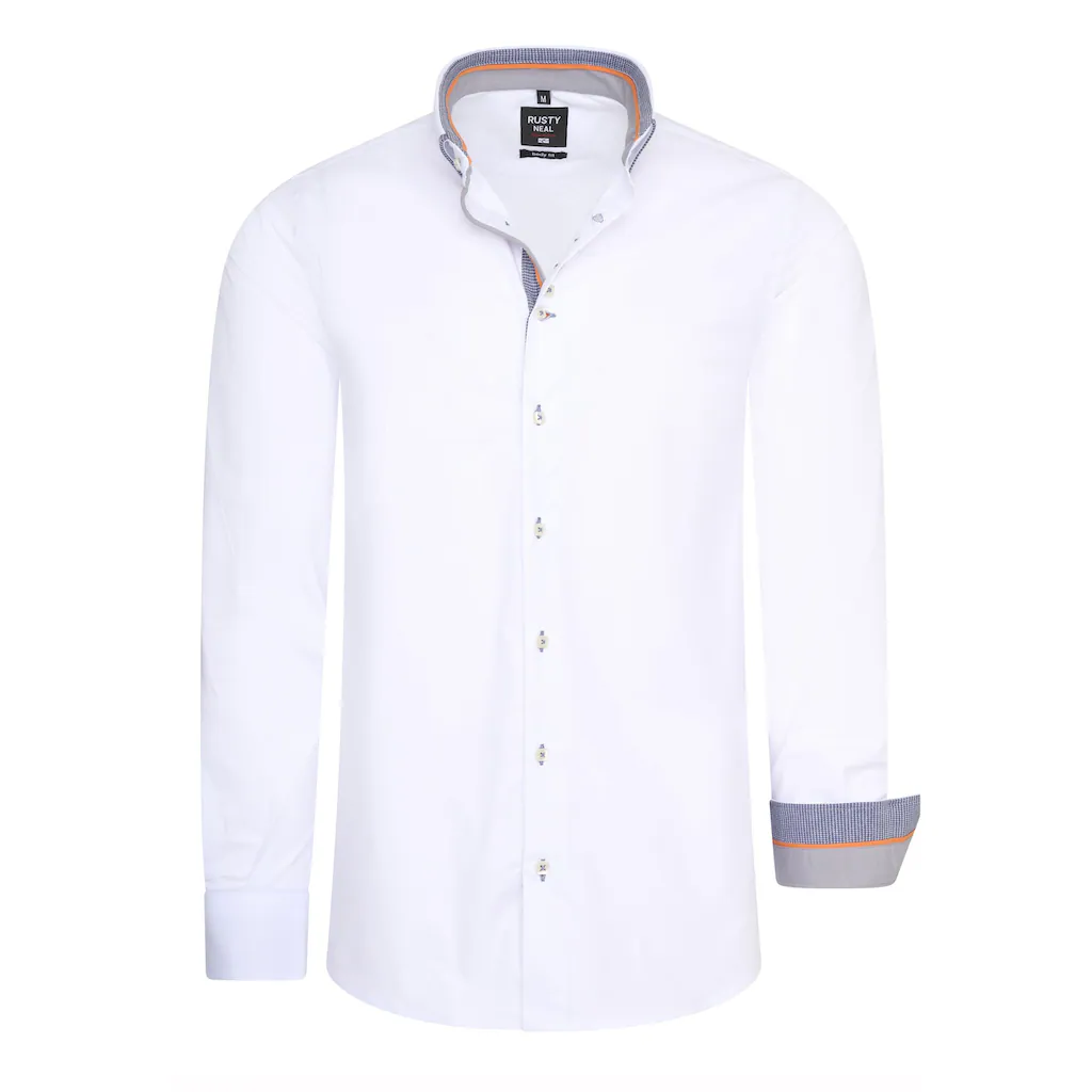 Rusty Neal Langarmhemd in figurbetontem Slim Fit-Schnitt ▷ kaufen