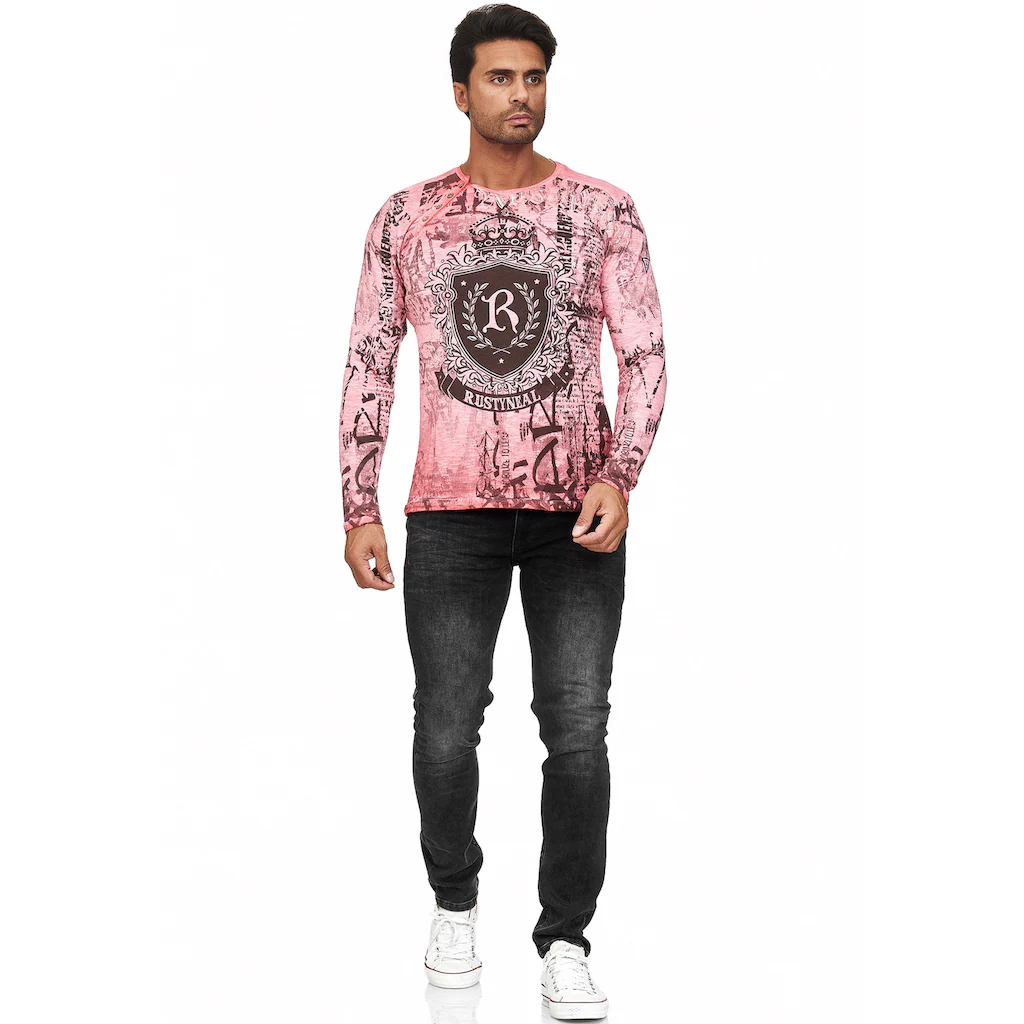 Rusty Neal Langarmshirt Aus Hochwertigem Stoff Mit Rundhals ▷ Kaufen