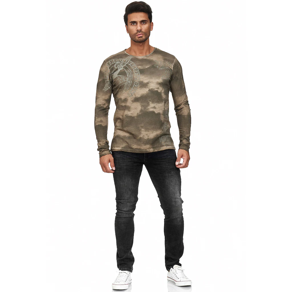 Rusty Neal Langarmshirt Mit Eindrucksvollem Print ▷ Kaufen
