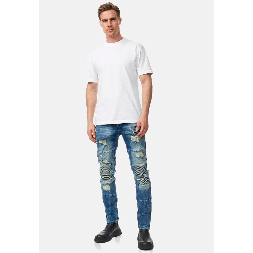 Rusty Neal Slim-fit-Jeans »MISATO« Im Modischen Used-Look ▷ Bestellen