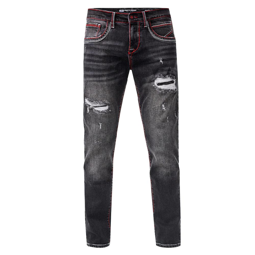 Rusty Neal Straight-Jeans »ODAR« Mit Farblich Abgesetzten Ziernähten ▷ Kaufen