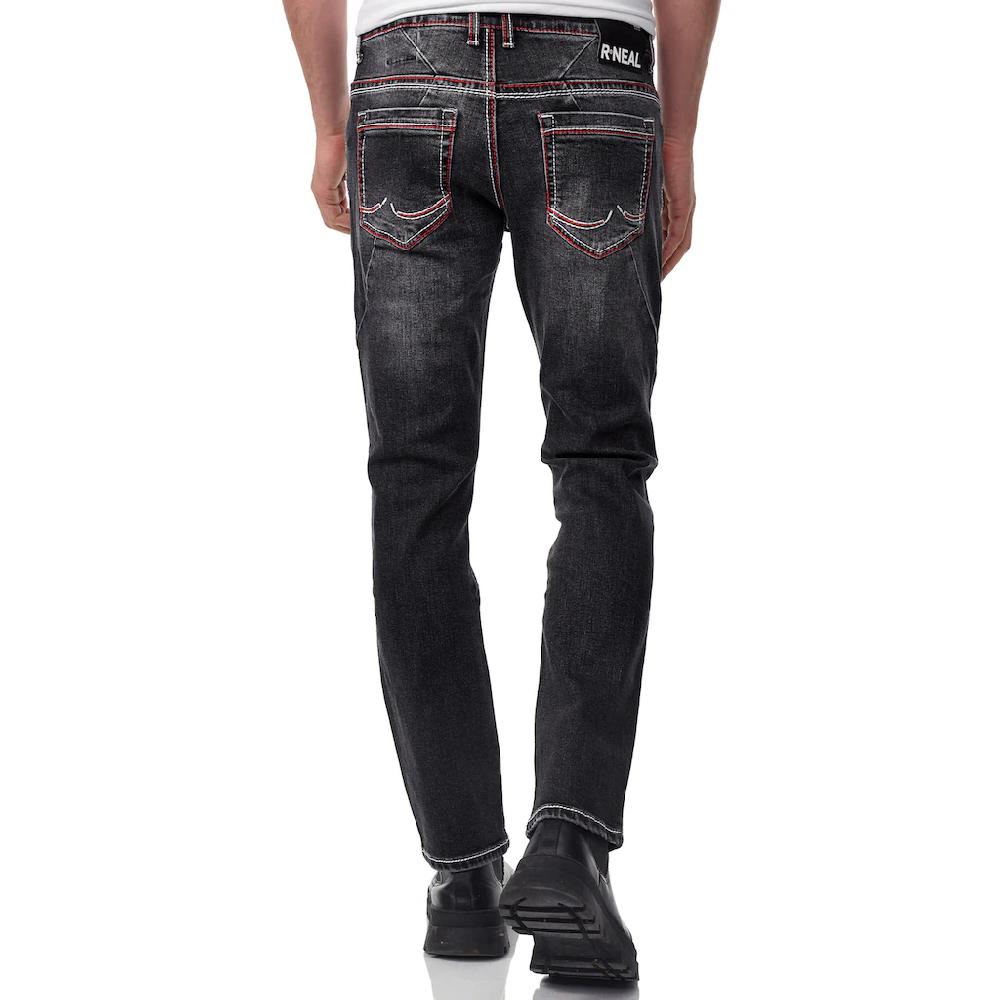 Rusty Neal Straight-Jeans »ODAR« Mit Farblich Abgesetzten Ziernähten ▷ Kaufen