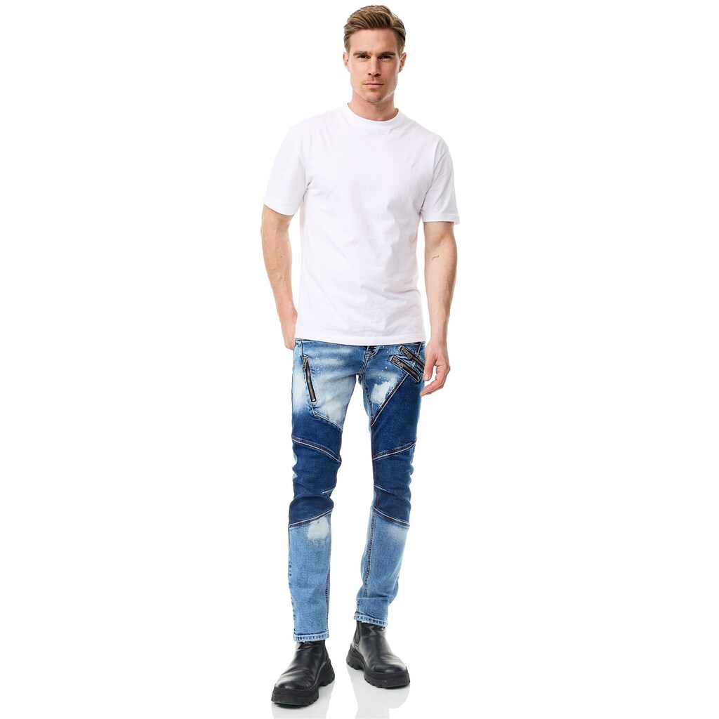 Rusty Neal Straight-Jeans »URUMA« Mit Trendigen Zierelementen ▷ Bestellen