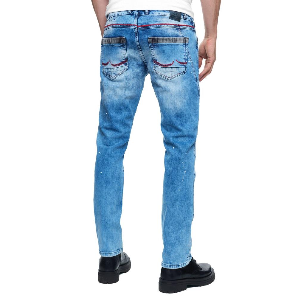 Rusty Neal Straight-Jeans »YOKOTE« Mit Farblich Abgesetzten Details ▷ Für