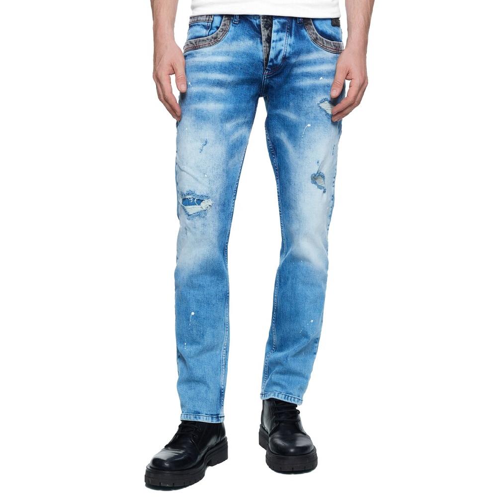 Rusty Neal Straight-Jeans »YOKOTE« mit farblich abgesetzten Details ▷ für