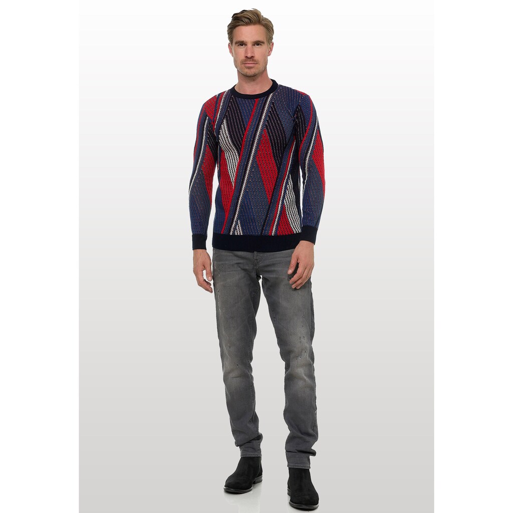 Rusty Neal Strickpullover Im Colorblock-Design ▷ Bestellen