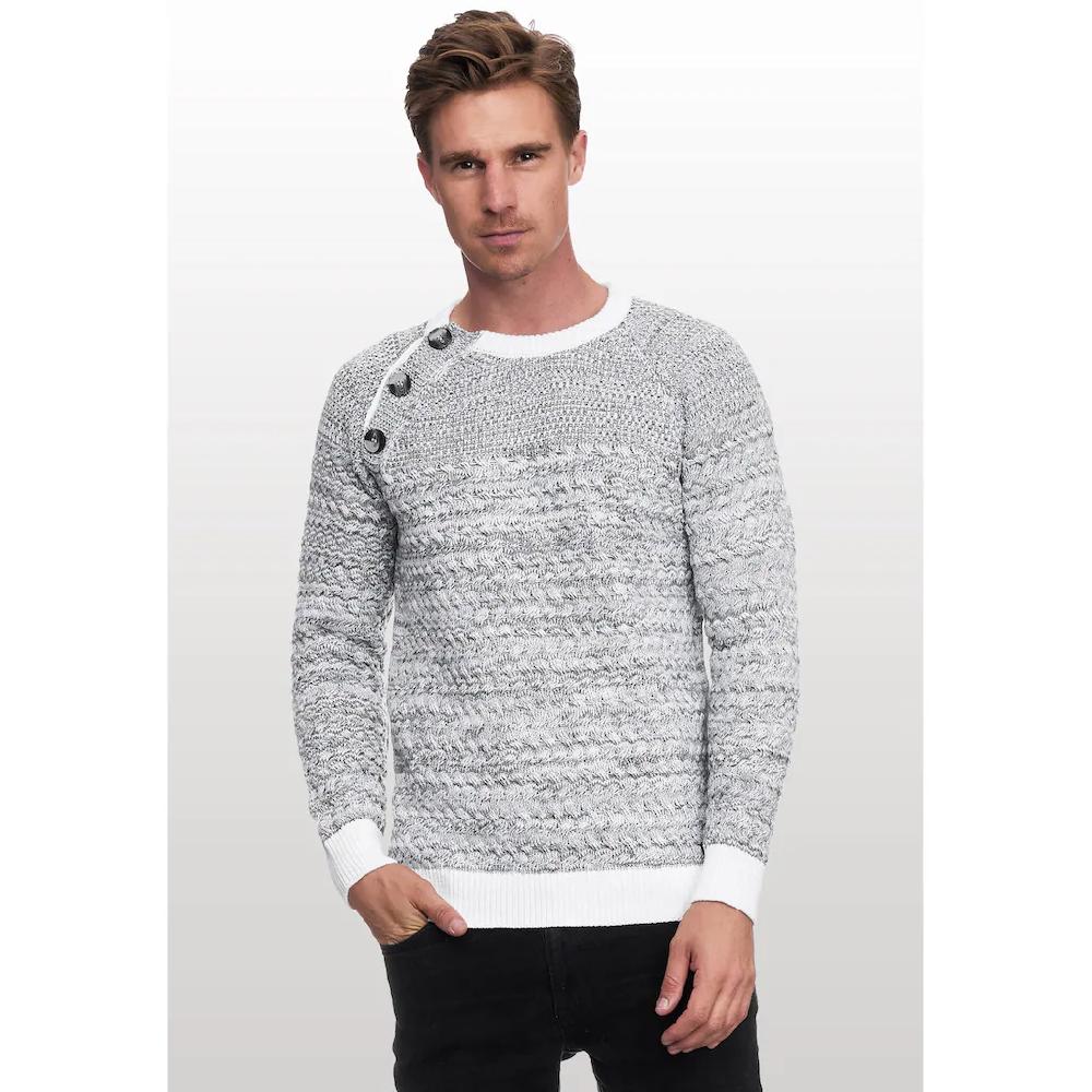 Rusty Neal Strickpullover Mit Modischen Knöpfen ▷ Kaufen