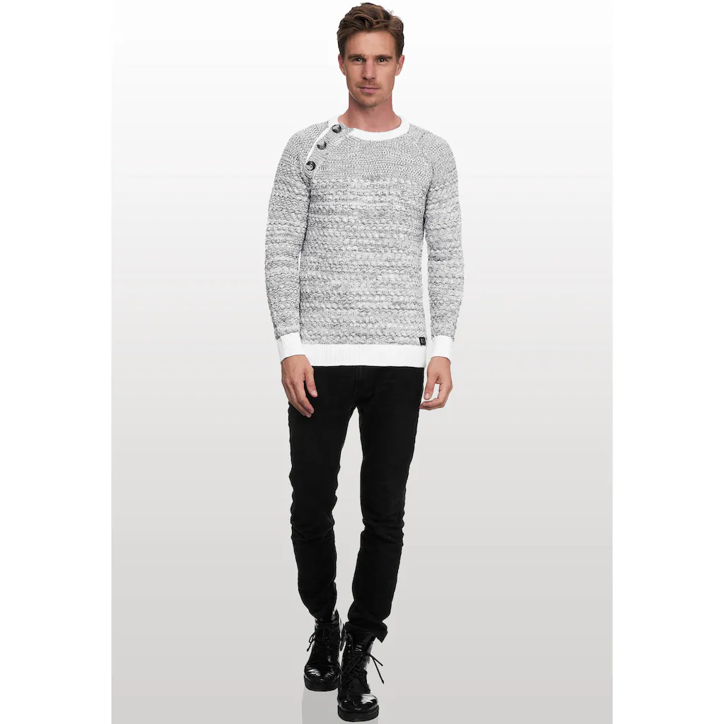 Rusty Neal Strickpullover Mit Modischen Knöpfen ▷ Kaufen