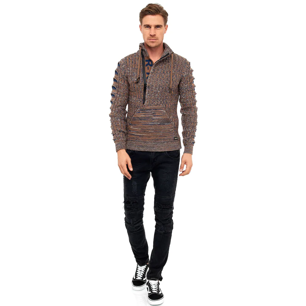 Rusty Neal Strickpullover mit stylischem Ausschnitt ▷ bestellen