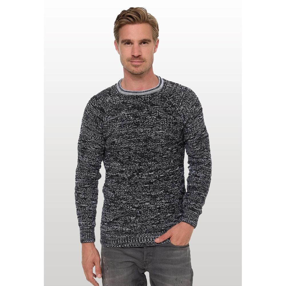 Rusty Neal Strickpullover mit stylischem Muster ▷ für