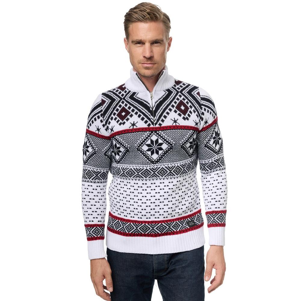 Rusty Neal Strickpullover mit winterlichem Muster ▷ bestellen