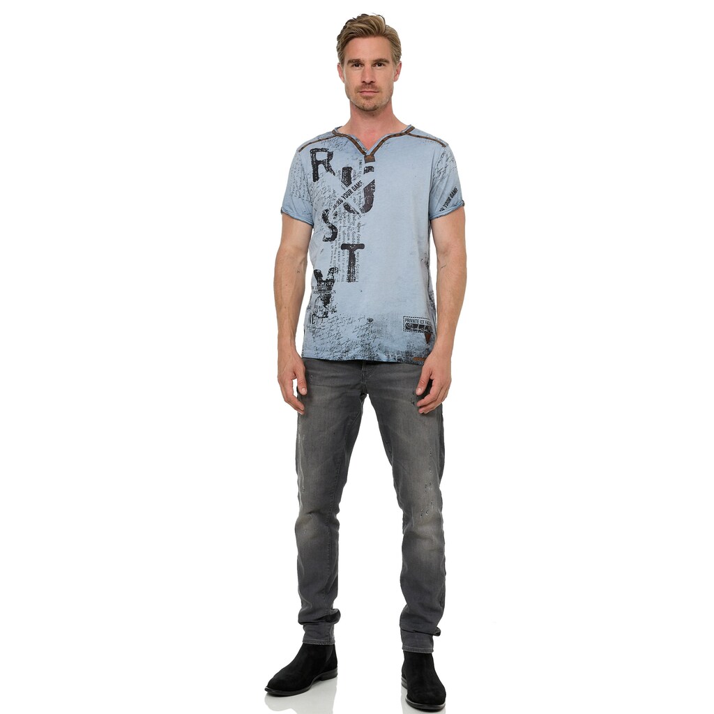 Rusty Neal T-Shirt Im Used-Look ▷ Für
