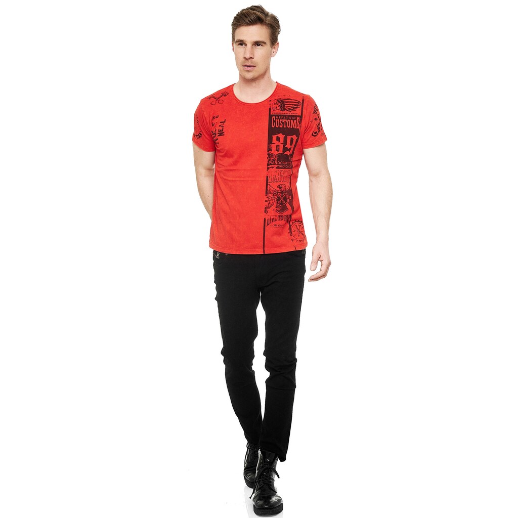 Rusty Neal T-Shirt Mit Modernem Print ▷ Kaufen