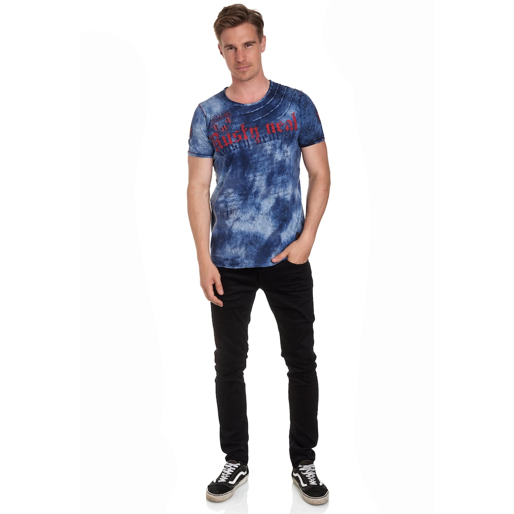Rusty Neal T-Shirt Mit Toller Batik-Optik ▷ Bestellen