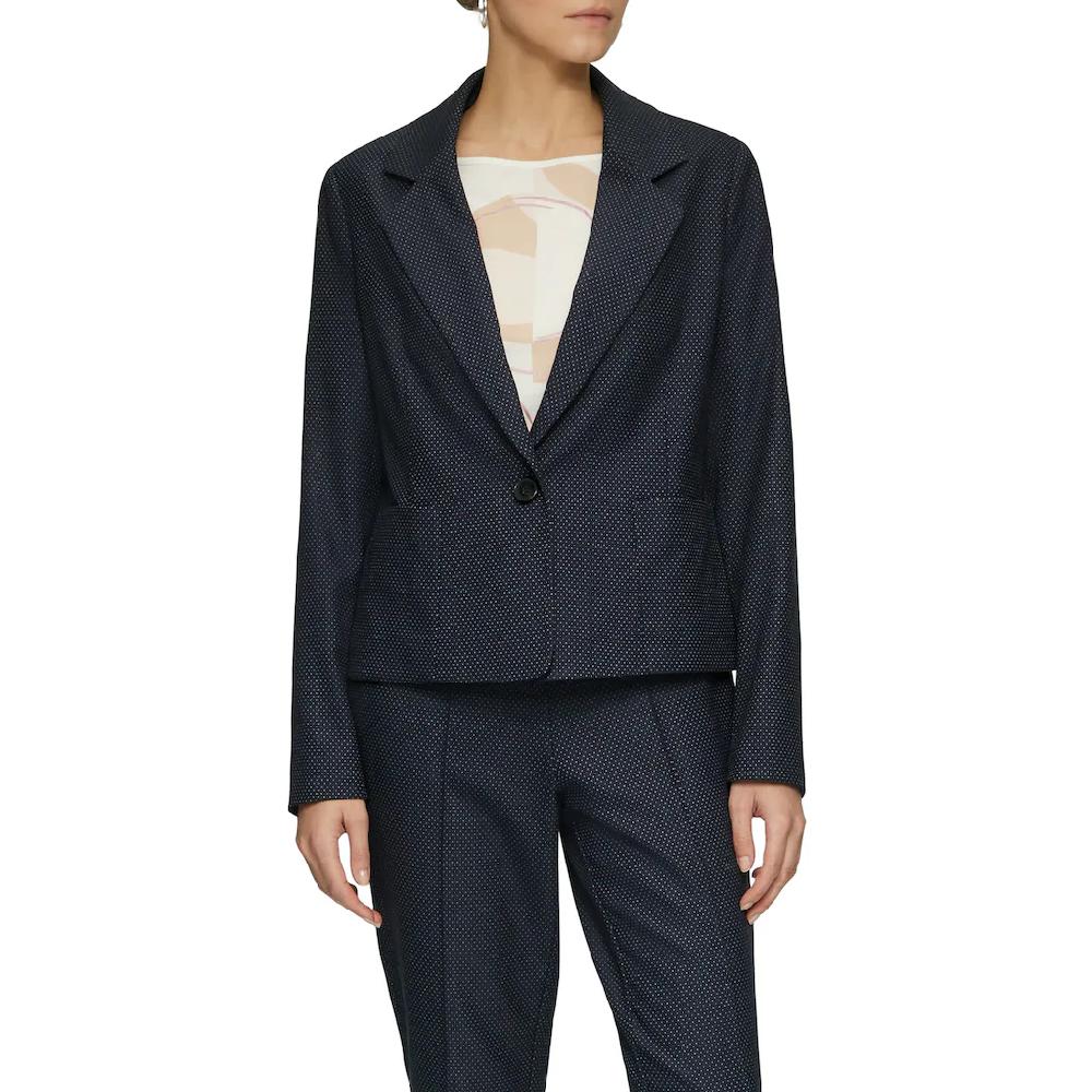 s.Oliver BLACK LABEL Jackenblazer gepunktet mit 1-Knopfverschluss und Taschen
