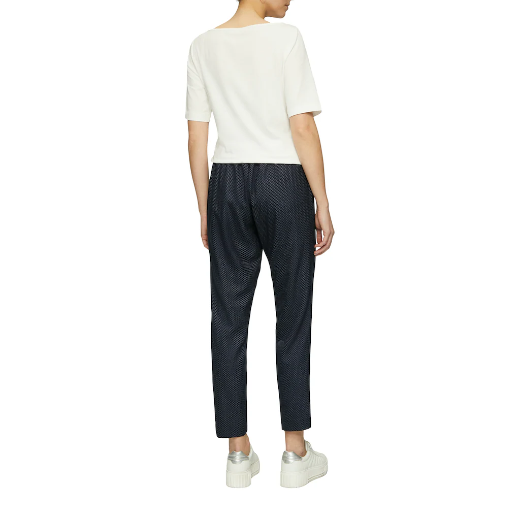 S.Oliver BLACK LABEL Jogger Pants Gepunktet Mit Stretch