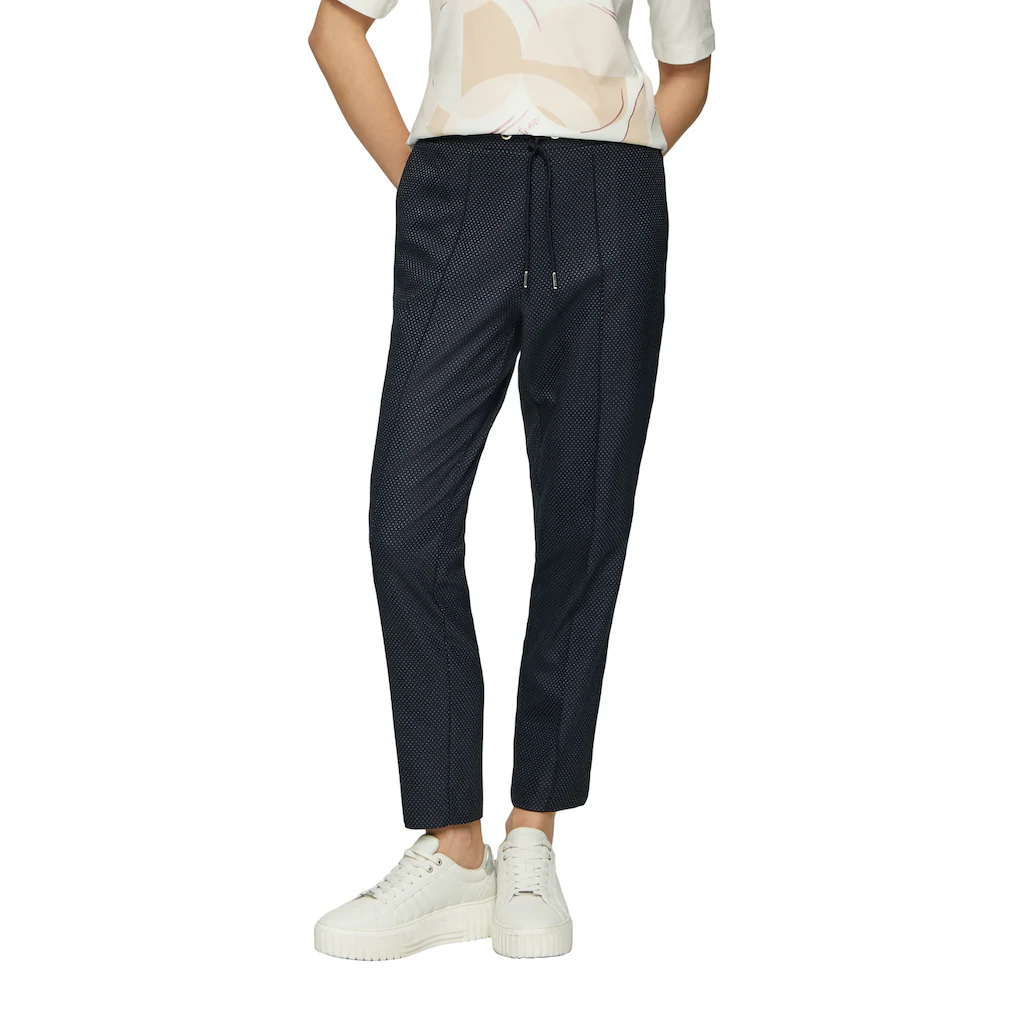 s.Oliver BLACK LABEL Jogger Pants gepunktet mit Stretch