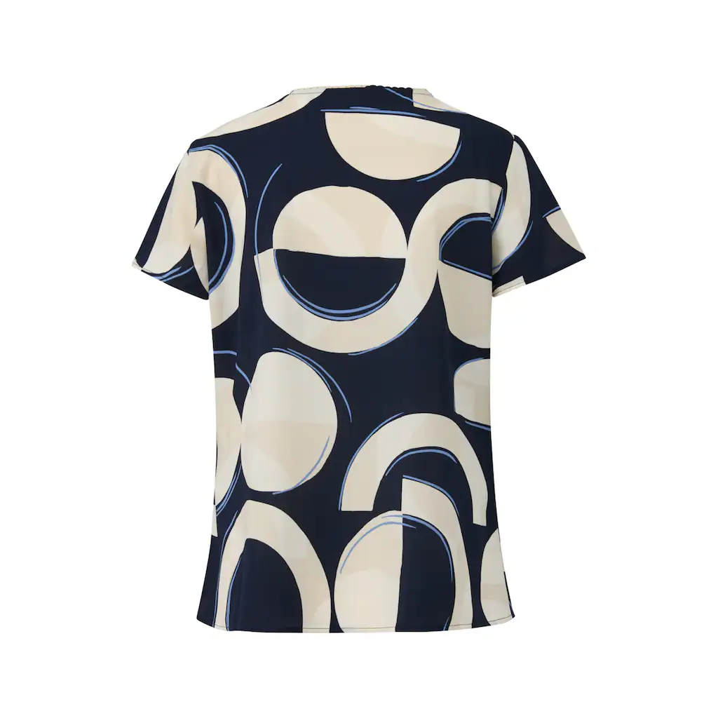 S.Oliver BLACK LABEL Kurzarmbluse Mit All-Over Print