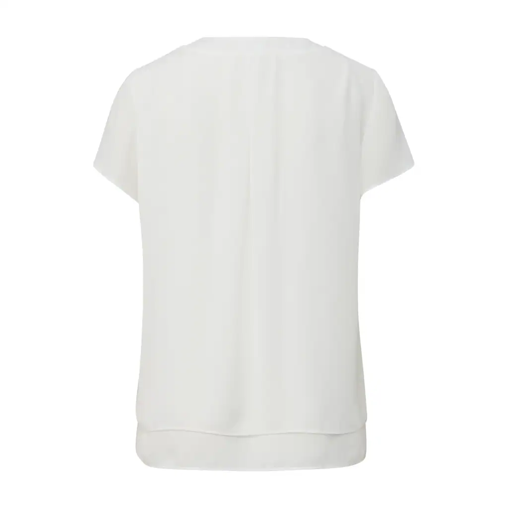 S.Oliver BLACK LABEL Shirtbluse In Doppel-Layer-Optik Und Mit V-Ausschnitt