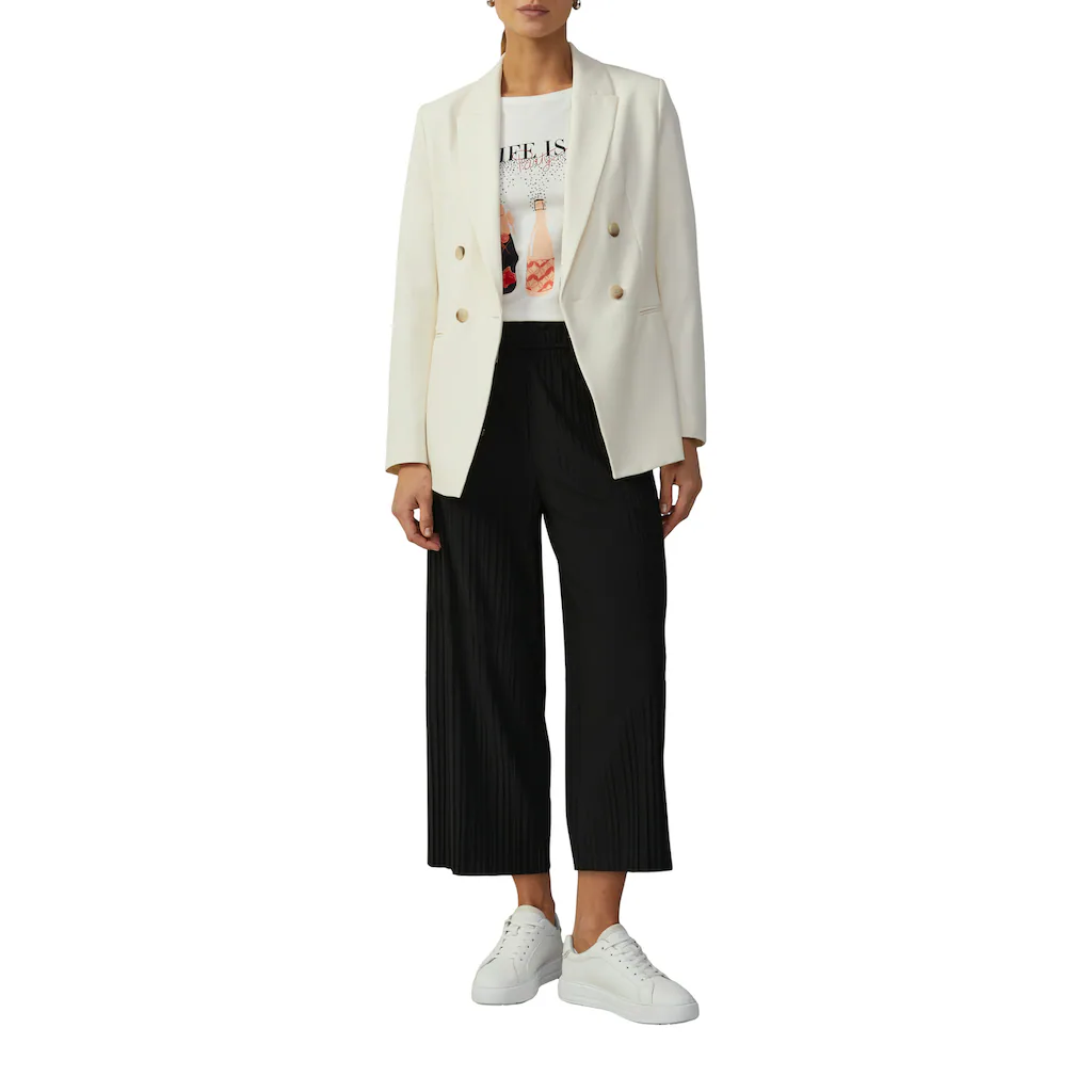 S.Oliver BLACK LABEL Stoffhose Mit Wide Leg