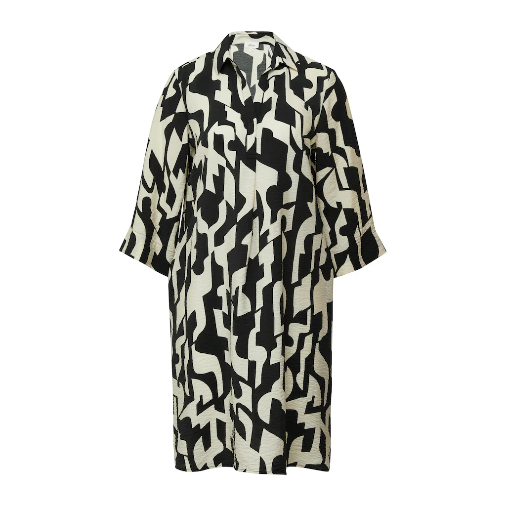 S.Oliver Blusenkleid Mit All-Over Print