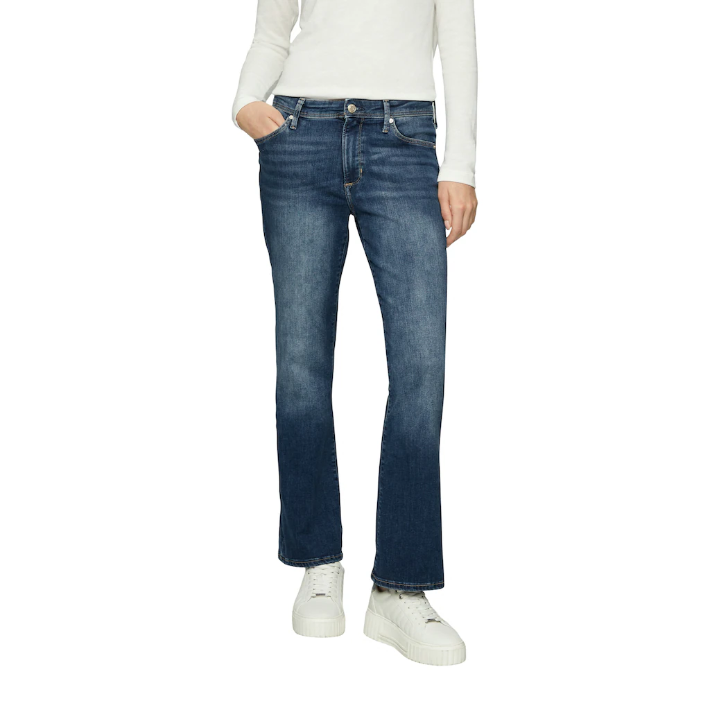 s.Oliver Bootcut-Jeans »BEVERLY« in Stretch-Qualität mit Nieten an den Taschen