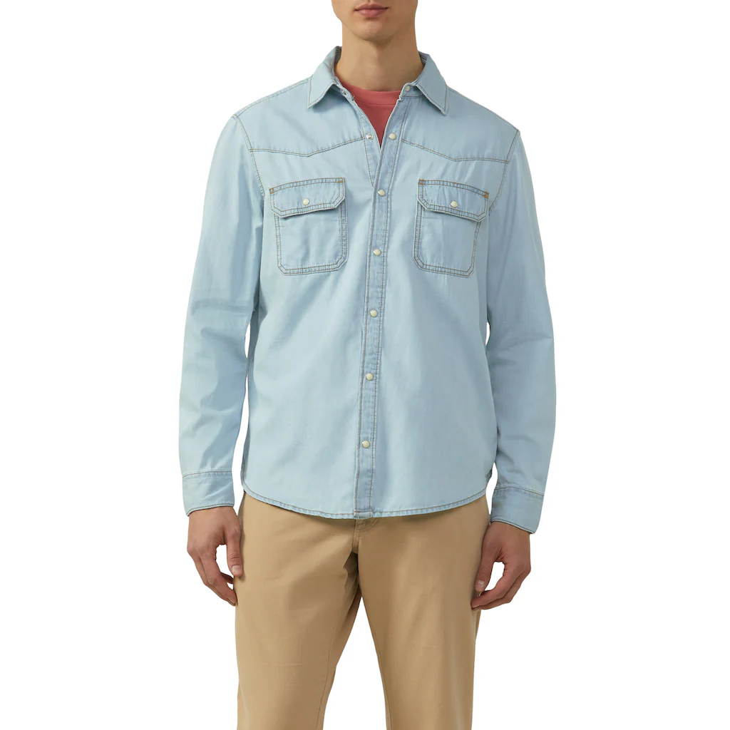s.Oliver Jeanshemd im Western-Stil