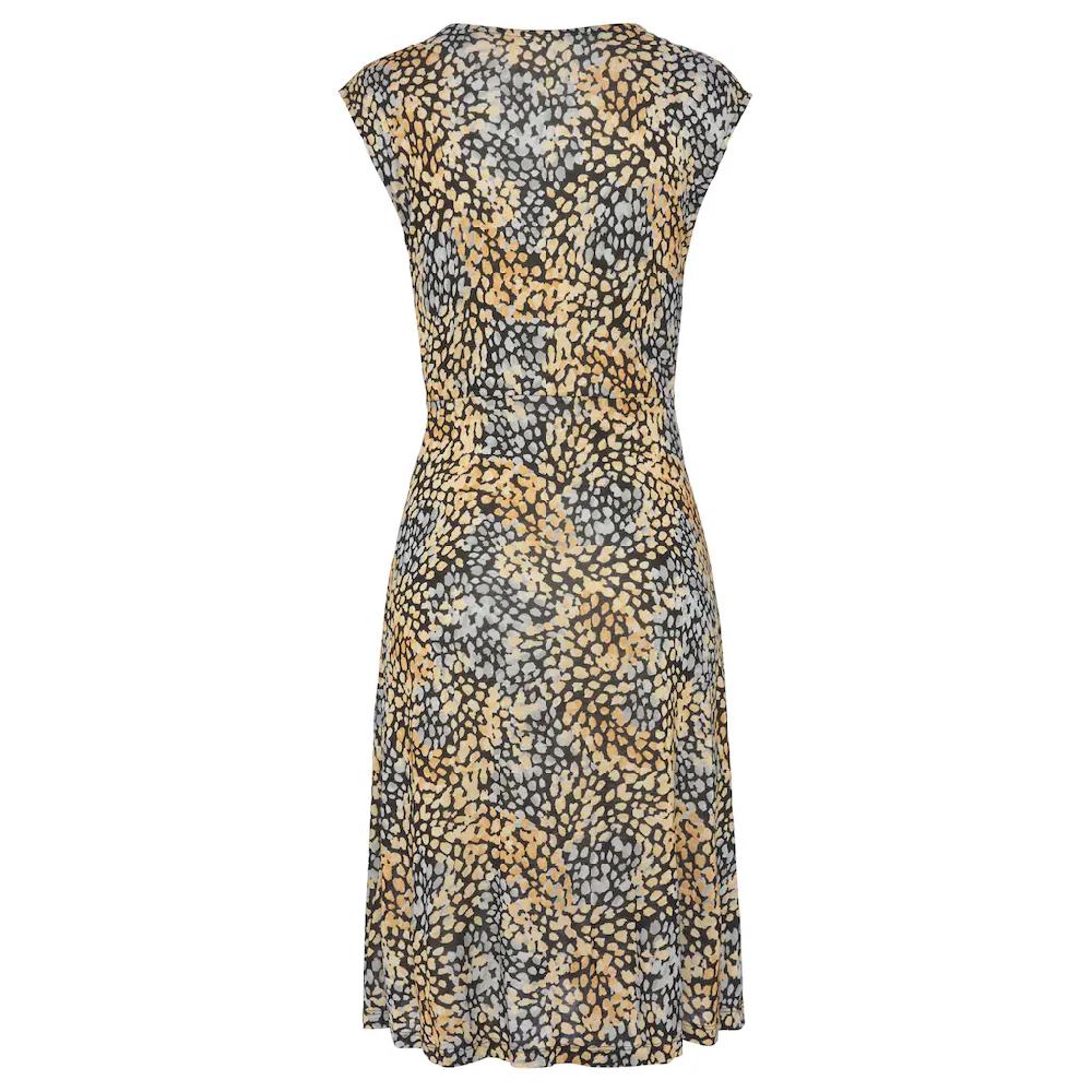 S.Oliver Jerseykleid Mit Alloverdruck Und V-Ausschnitt Sommerkleid In Wickeloptik