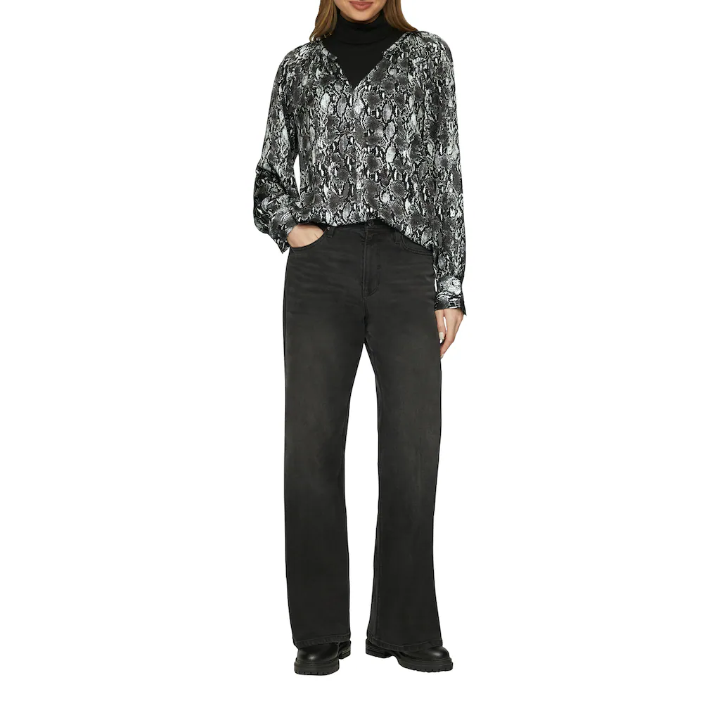 S.Oliver Langarmbluse Mit All-Over Print